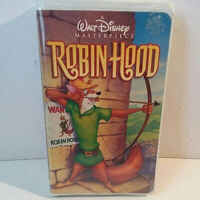 Disneys Robin Hood Vhs Masterpiece Collection Walt Disney