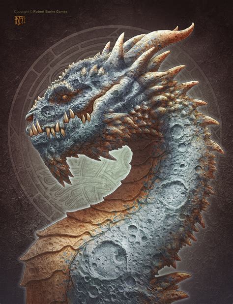 Fantasy Art: Moon Dragon - 2D Digital, FantasyCoolvibe - Digital Art
