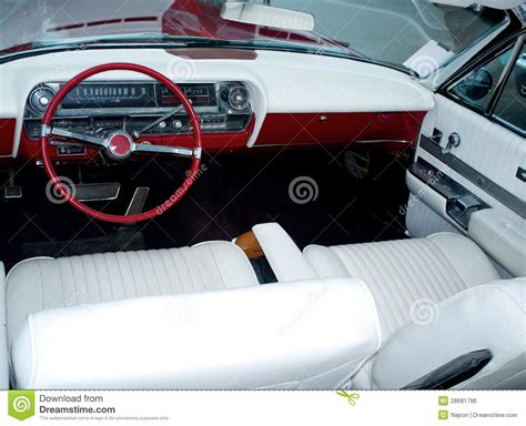Vintage Car Luxury Interior Royalty Free Stock Image