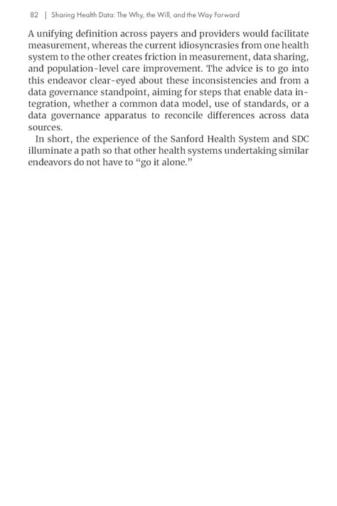 10 Case Study: The Sanford Health System and Sanford Data | Sharing