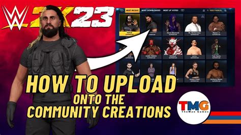 Wwe 2k23 How To Upload Superstars Onto The Community Creations