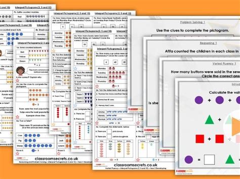 These year 2 diving into mastery activity cards support the white rose maths small step 'interpret pictograms (2, 5 and year 2 diving into mastery: Year 2 Interpret Pictograms (2, 5 and 10) Spring Block 2 ...