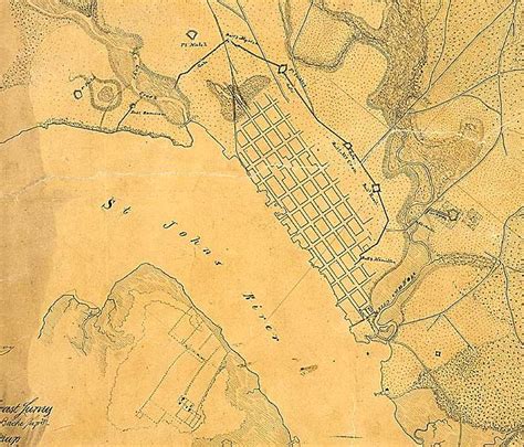 Detail Map Of Jacksonville 1864