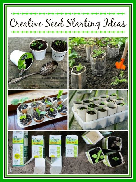 10 Creative Seed Starting Ideas Diy Seed Containers A Cultivated Nest