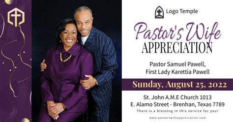 Copy Of Church Pastors Wife Appreciation Day Banner Postermywall