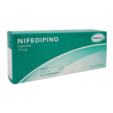 Nifedipino Medimart 10 mg 60 cápsulas Walmart