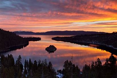 Tahoe Lake Sunset Summer Way