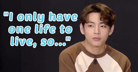 BTS S V Reveals His Life Motto And It S Honestly Inspiring Koreaboo
