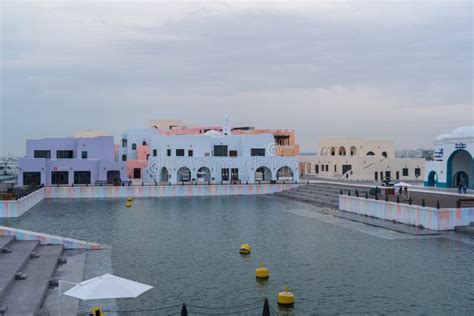 Old Doha Port In Mina District Tourist Attractions In Qatar Editorial