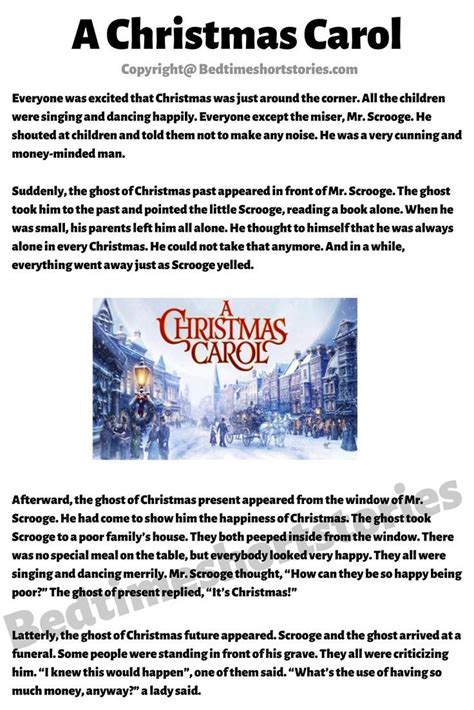 A Christmas Carol A Christmas Carol Story A Christmas Carol Summary