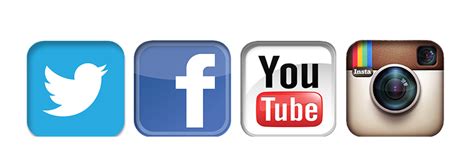 16 Social Media Facebook Twitter Youtube Icons Png Images Social