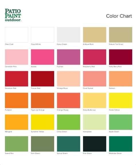 If multiple names are proposed for the same color, it is then a matter of which name has the most votes from the community. FREE 7+ Color Chart Examples & Samples in PDF | Examples