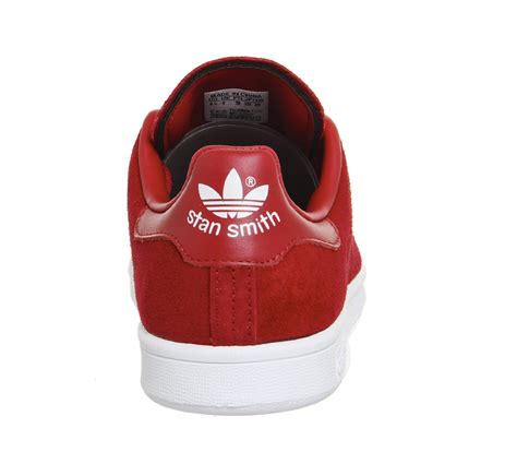 Adidas Stan Smith Trainers Power Red White Unisex Sports