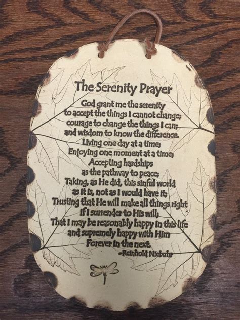 The Serenity Prayer God Grant Me The Serenity Poem Tiles Etsy