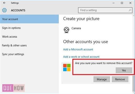 Home » personal » accounts » how to open an account. How to Delete Microsoft Account in Windows 10 - QueHow
