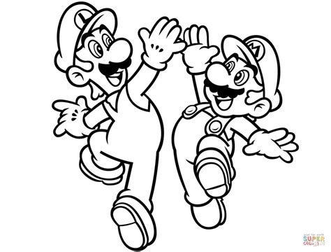 Mario Brothers Coloring Pages At Getdrawings Free Download