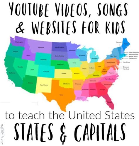 50 States Song For Kids States Song For Kids Geography Lessons