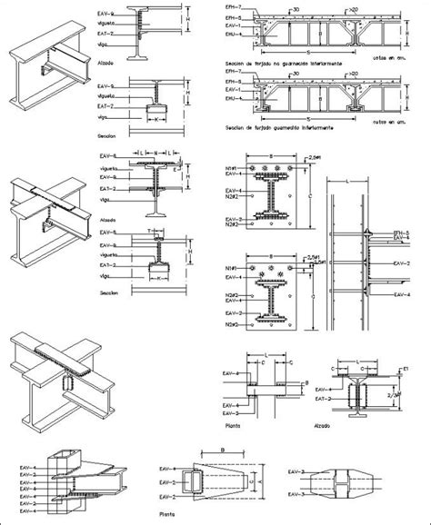 Best 50 Steel Structure Details Cad Drawings Download Images On