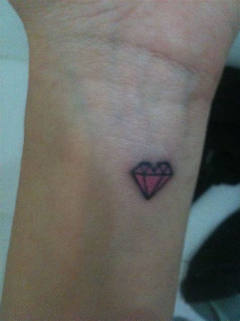 My Pink Diamond Heart Shaped Tattoo Heart Necklace Diamond Heart Shaped Diamond Shape Tattoo