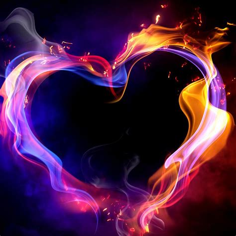 Heart On Fire Beautiful Hd Valentines Day Wallpaper