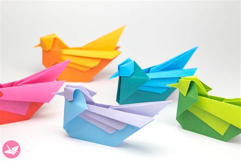 Origami Bird Tutorial - Mandarin or Seagull - Simon ...