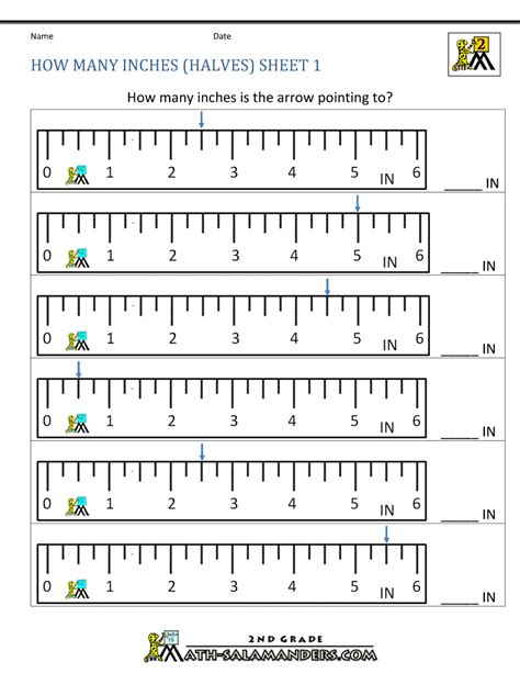 Can your kid trace, color, and identify. Measurement Math Worksheets - Measuring Length