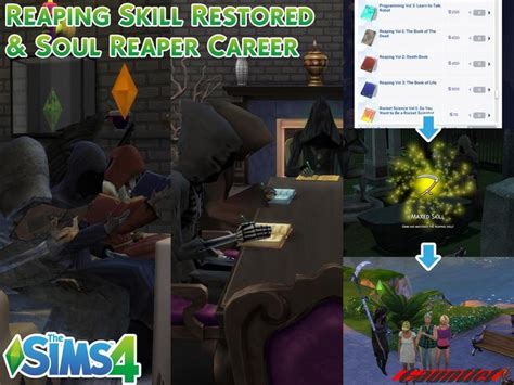 Sims4 Reaping Skill Soul Reaper Career By Gauntlet101010 On