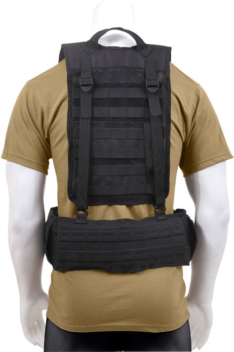 Tactical Load Bearing Military Molle Police Battle Belt Harness Vest Ebay