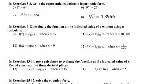 Rewrite The Logarithmic Equation In Exponential Form Ln E 4 - Tessshebaylo