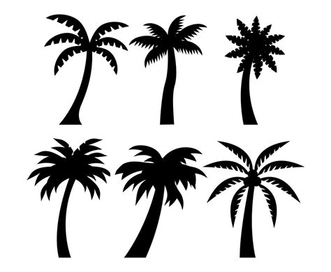 Palm Tree Silhouette Vector Art & Graphics | freevector.com