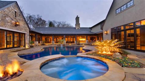 31×26 house plans with one bedroom hip roof. L Shaped House Plans With Courtyard Pool Gif Maker ...
