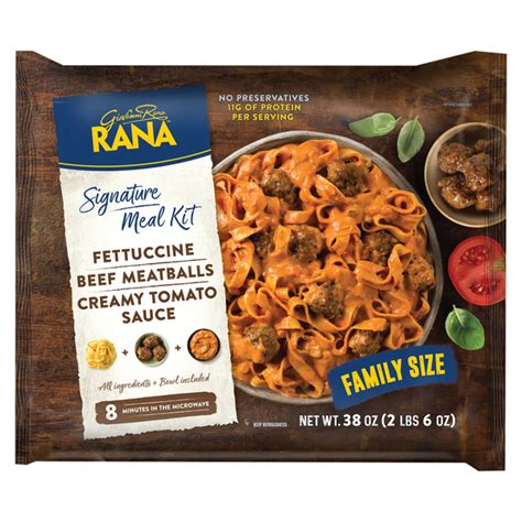 Rana Fettuccine And Meatball Signature Meal Kit Myrtle Beach Groceriesahead