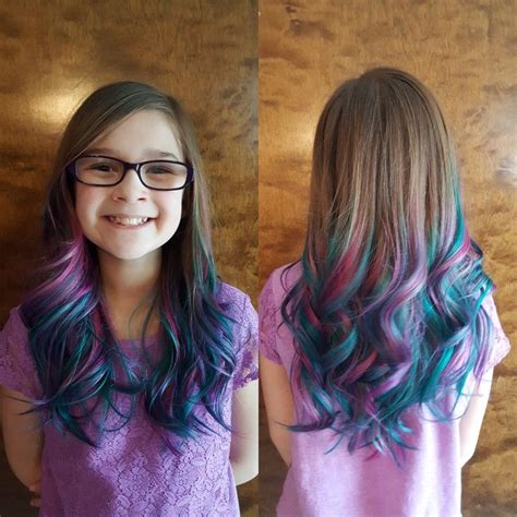 Imperialstyling Turquoiseandpink Coolhair Mermaid Hair Color Kids