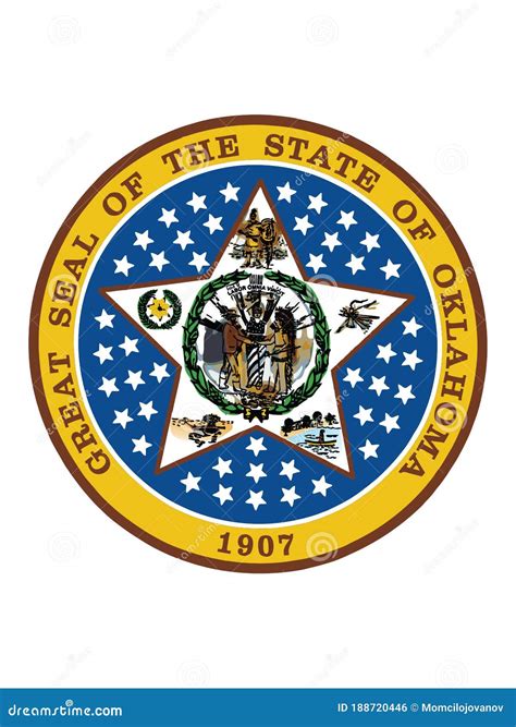 State Seal Oklahoma Stock Illustrations 458 State Seal Oklahoma Stock