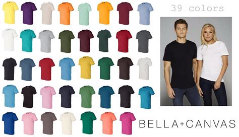 Bella Canvas 3001c Color Chart New Product Opinions Savings And