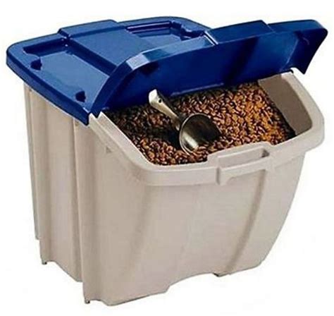 An airtight container preserves dry dog food for as long as possible after opening the bag. Food Storage Bin 50 Lbs Dog Container Pet Cat Animal ...