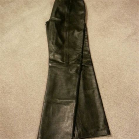 Victorias Secret Pants And Jumpsuits Reduced Beautiful Black Leather