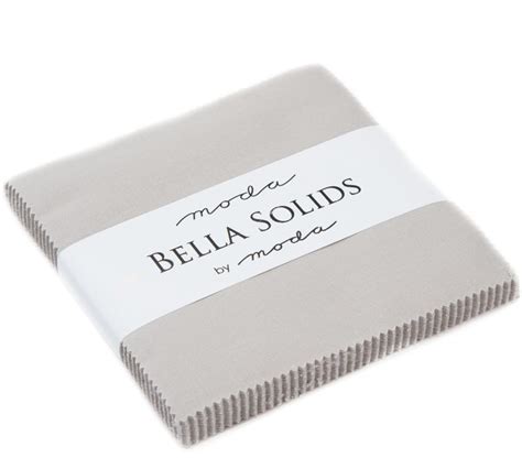 Bella Solids Charm Pack Gray 752106315129