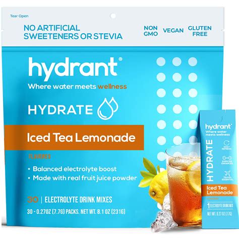 Buy Hydrant Summer Hydrate Iced Tea Lemonade 30 Stick Packs