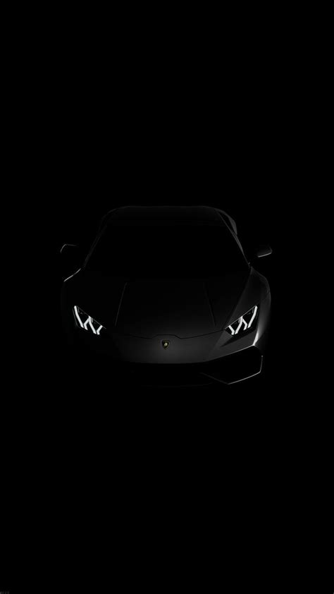Lamborghini Huracan Lp Black Dark Iphone 8 Wallpapers Free Download