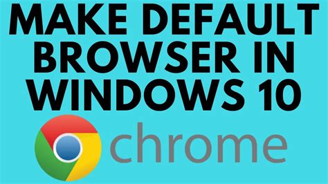 Help make google chrome better by automatically sending usage statistics and crash reports to google. How To Make Google Chrome Default Browser In Windows 10 ...