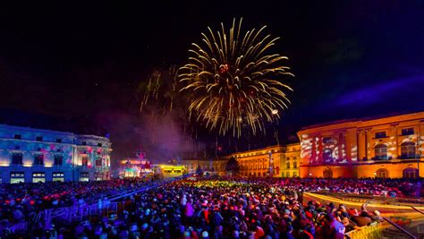 Some 50000 People Welcome 2017 At The Nye Street Party In Bucharest