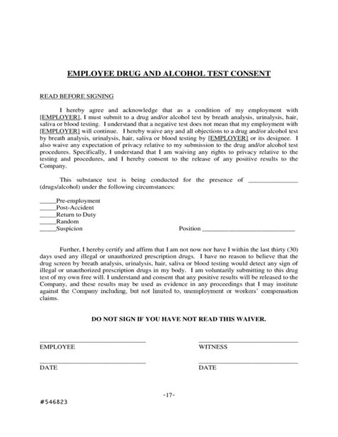 Drug Alcohol Policy Template Free