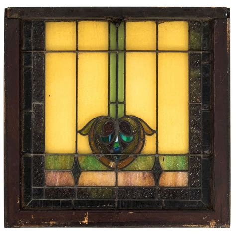 Art Nouveau Stained Glass Window At 1stdibs