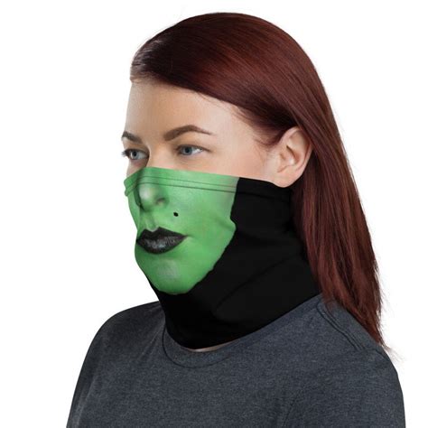 Wicked Witch Face Mask Neck Gaiter Halloween Costume Easy Etsy
