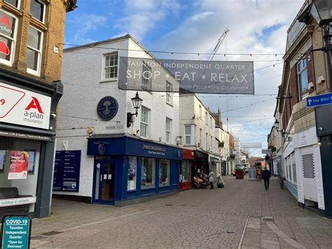 Photos Show Empty Taunton Town Centre On The First Day Of The Third