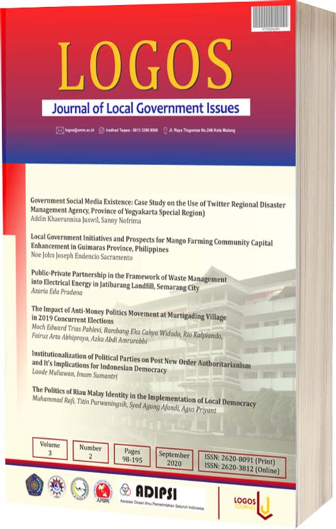 Vol 3 No 2 2020 September 2020 Journal Of Local Government