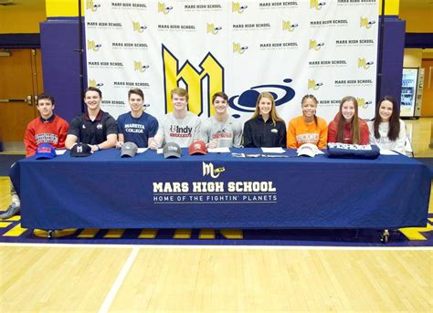 Seniors To Continue Sports Careers In College Mars Area High School