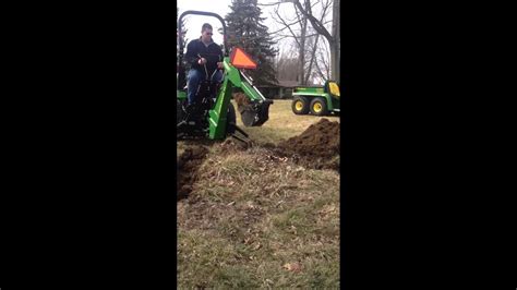 John Deere 46 Backhoe On 2320 Tractor Youtube