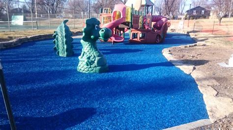 Rubber designs bonded rubber mulch safety surfacing offers a unique and natural trail or path system and playground safety surface. Bonded Rubber Mulch | Ecoturf Surfacing